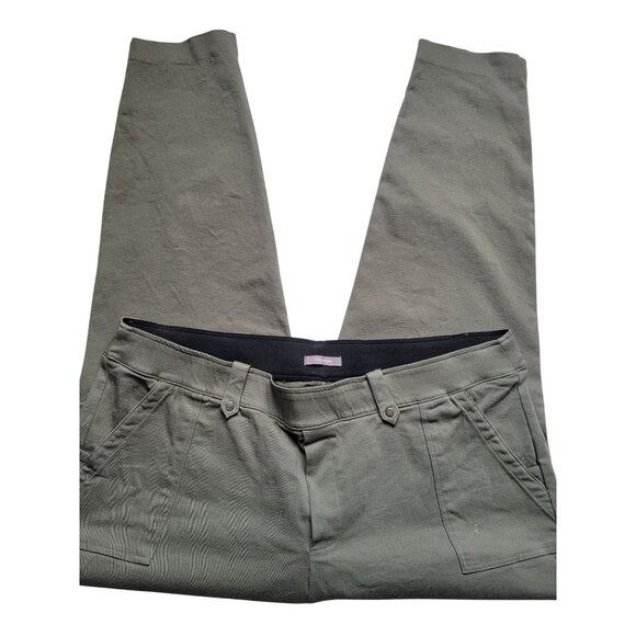 NWOT Maurices Olive Green Pull On Elastic Waist Pocket Size XXL Business Casual - Picture 1 of 7